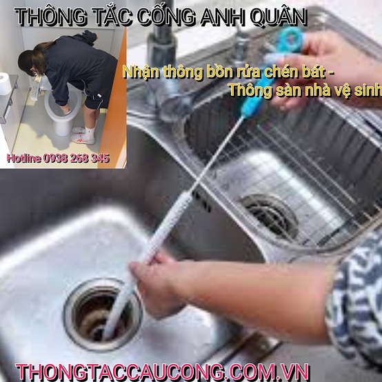 Đơn vị thông tắc cống phường Dịch Vọng